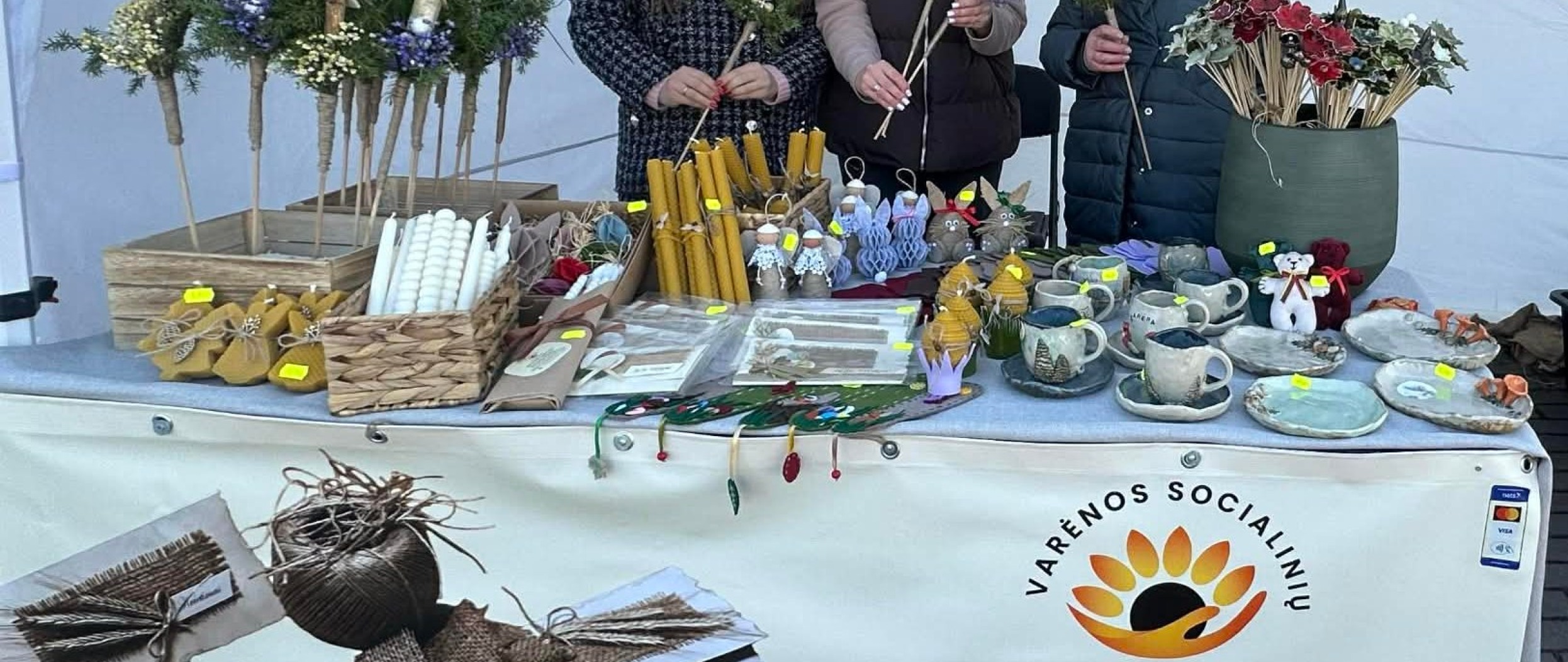 Socialinių dirbtuvių gaminiai pavasario mugėje