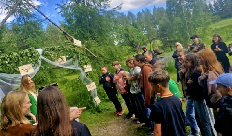 Kirklionių kaime surengta dienos stovykla vaikams