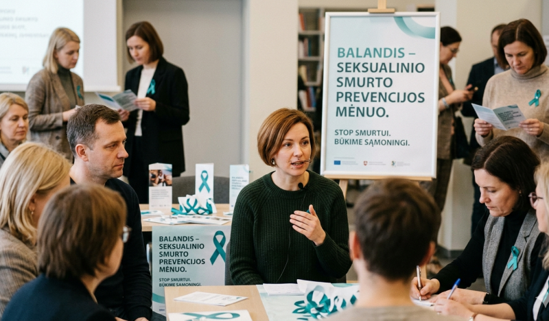 Balandis – seksualinio smurto prevencijos mėnuo