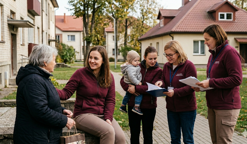 Saugių darbo sąlygų visiems socialinių paslaugų srities darbuotojams kūrimas