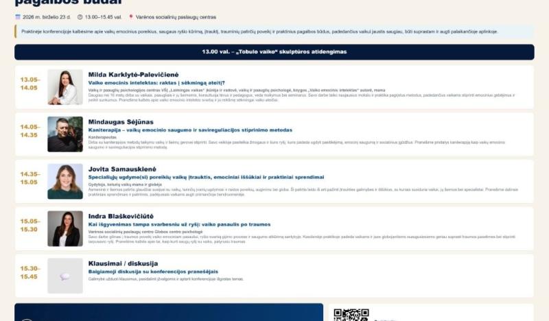 Kviečiame į Globos savaitės praktinę konferenciją Varėnoje!