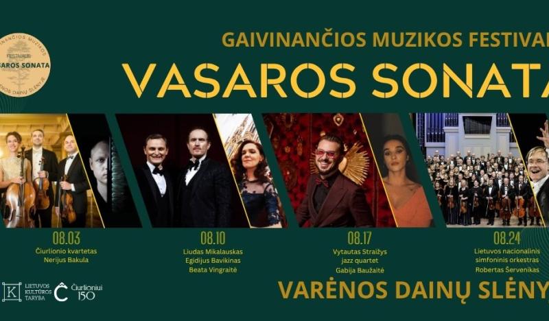Rugpjūčio sekmadienių magija profesionaliosios muzikos festivalyje „Vasaros sonata“