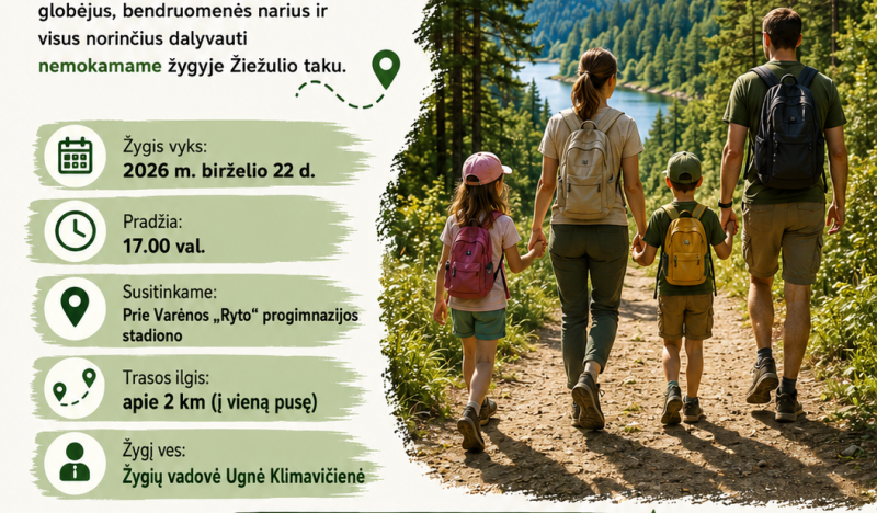 Kviečiame į bendruomenės žygį Globos savaitės metu